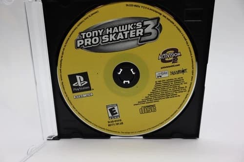 PS1: Tony Hawk's Pro Skater 3 (PlayStation 1) Resurfaced Black Label Disc Only