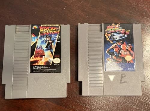BACK TO THE FUTURE 1 2 3 BTTF Trilogy 2 NES Nintendo Games TESTED Authentic