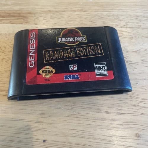 Jurassic Park Rampage Edition (Sega Genesis, 1994) Cart Only, Fast Shipping!