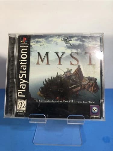 Myst (Sony PlayStation 1 PS1, 1996) Black Label Complete in box CIB Tested