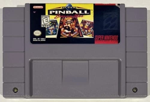 Super Pinball: Behind the Mask (Super Nintendo, 1994) SNES - Tested & Working
