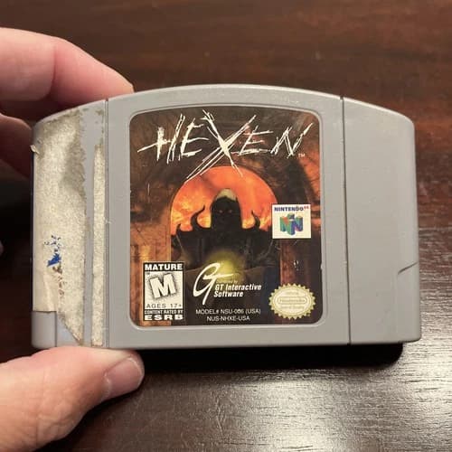 Hexen Nintendo 64 N64 Authentic Tested Working Cartridge Only
