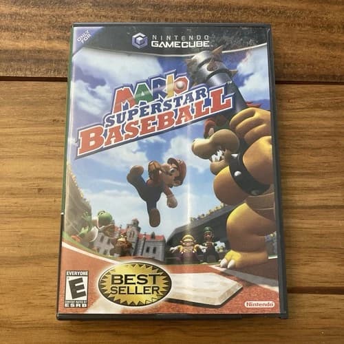 Mario Superstar Baseball (Nintendo GameCube, 2005) CIB Complete w/ Manual TESTED