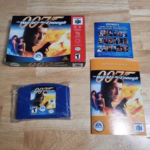 World Is Not Enough N64 Nintendo 64, 2000 CIB w Manual – Tested