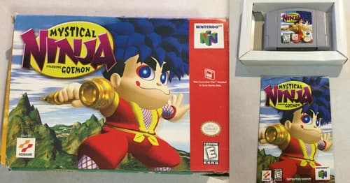 Mystical Ninja Starring Goemon (Nintendo 64 N64)Works Authentic CIB Complete🔥