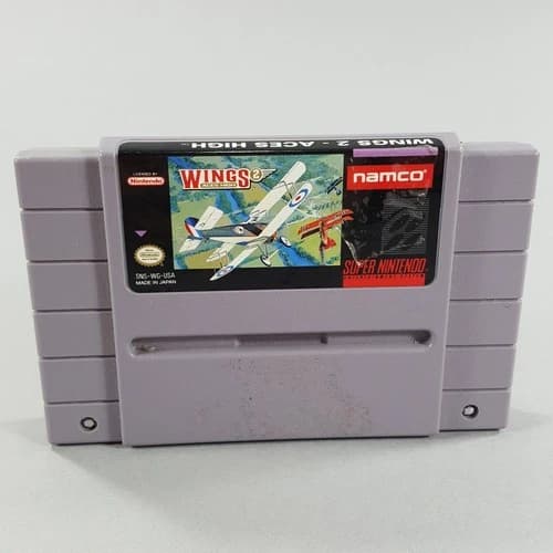 Wings 2 Aces High for Super Nintendo SNES Authentic Original NTSC CART ONLY