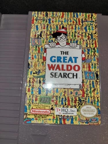 The Great Waldo Search Nintendo NES Authentic Cart, 1992 Edition