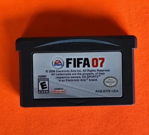 FIFA 07 Game Boy Advance GBA Cart Only Original Shell Tested EA Sports Soccer