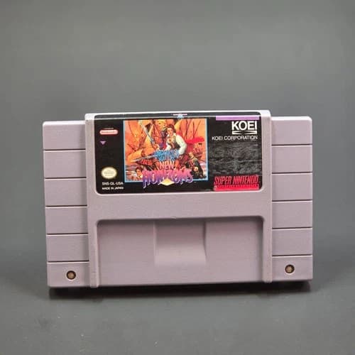 Uncharted Waters New Horizons (SNES, 1994) Cartridge Only - Tested and Works