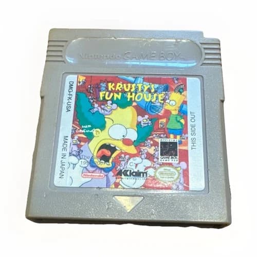 Krusty's Fun House (Game Boy) Acclaim 1992 Nintendo Tested Confirmed Authentic
