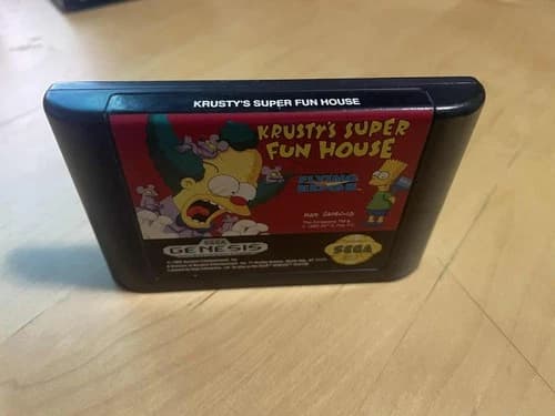 Krusty's Super Fun House Sega Genesis 1992 Tested (Cartridge/Game Only)