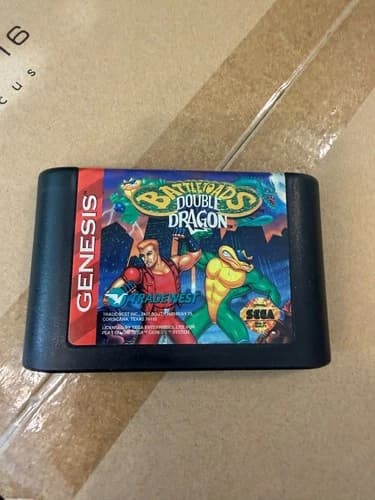 Sega Genesis Game Only Battletoads/Double Dragon