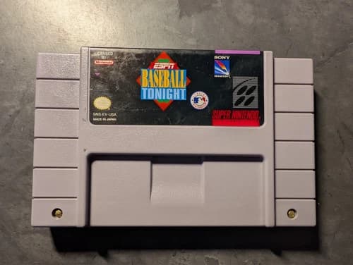 ESPN Baseball Tonight (Super Nintendo Entertainment System, 1994) SNES