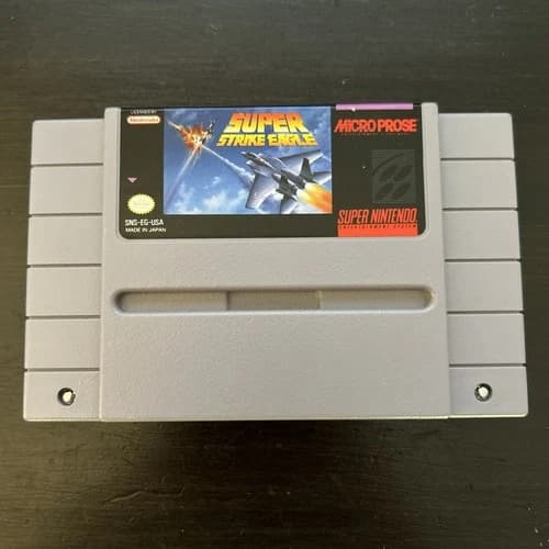 Super Strike Eagle (Super Nintendo Entertainment System, 1993) Tested