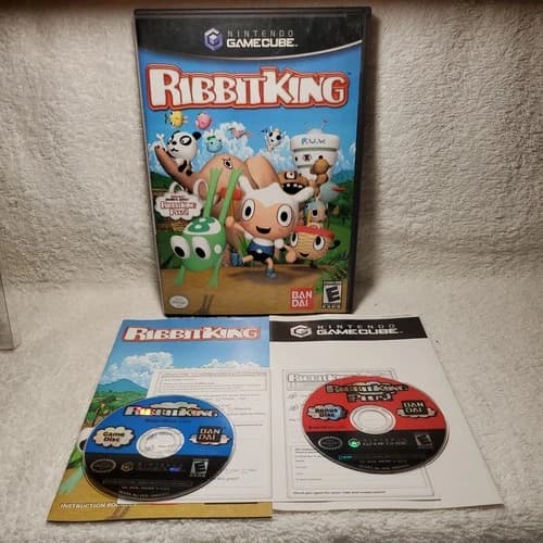 Ribbit King (Nintendo GameCube, 2004) CIB with Reg. Card near minty super RARE