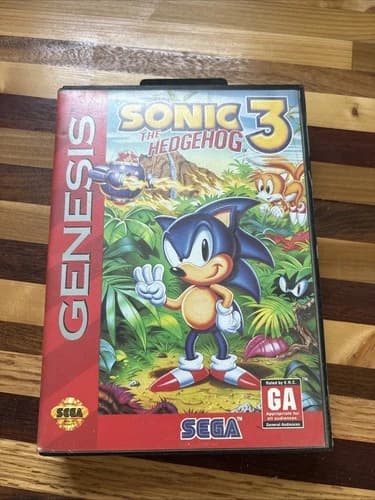 Sonic the Hedgehog 3 (Sega Genesis, 1994) Cartridge And Manuel Included