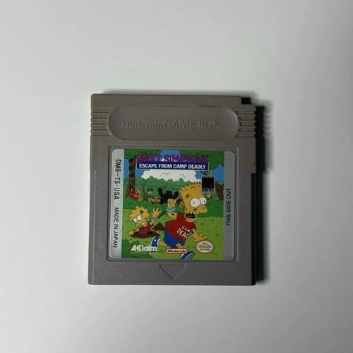 Bart Simpson's Escape From Camp Deadly Nintendo Gameboy Cartridge Only - Tested