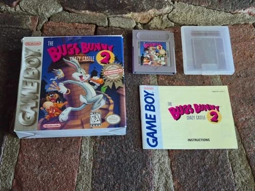 Bugs Bunny Crazy Castle 2 (Nintendo Game Boy, 1991) – Complete in Box (CIB)