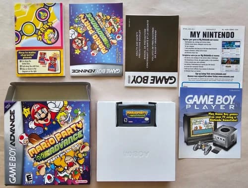 Mario Party Advance (Nintendo Game Boy Advance, 2005) Complete, CIB, Very Good