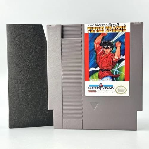 Flying Dragon: The Secret Scroll (Nintendo NES, 1989) Authentic Cleaned Tested