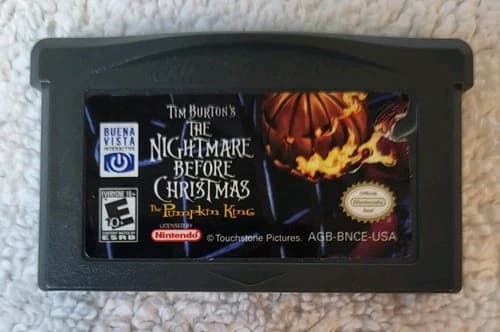 The Nightmare Before Christmas: The Pumpkin King GameBoy Advance GBA Authentic