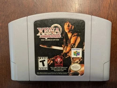 Xena Warrior Princess: The Talisman of Fate (Nintendo 64, N64) Authentic Tested