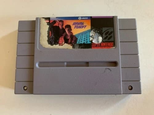 Rival Turf! SNES Super Nintendo Cart Only Authentic Co-OP Beatum Up