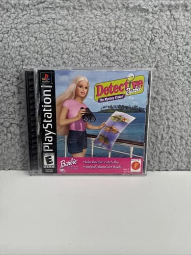 Detective Barbie: The Mystery Cruise (Sony PlayStation 1, 2000) CIB Tested