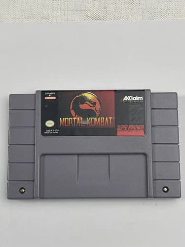 Mortal Kombat (Super Nintendo SNES, 1993) TESTED & WORKING,Used