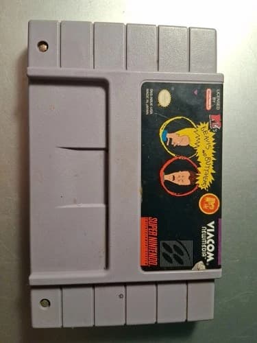 MTV's Beavis and Butt-Head (Super Nintendo SNES, 1994) Authentic Game Cartridge