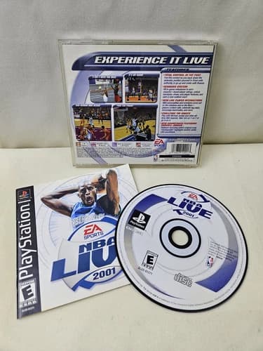 NBA Live 2001 -Sony PlayStation PS1- CIB Complete Tested Video Game