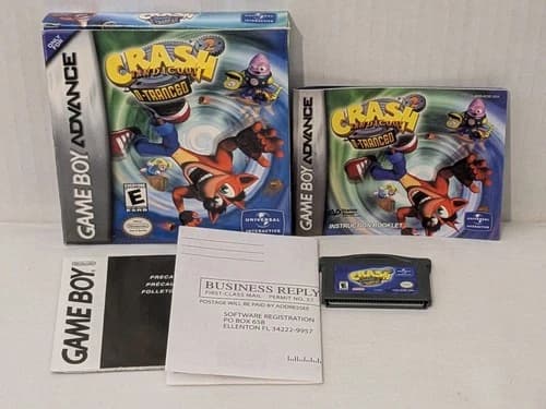 Crash Bandicoot 2: N-Tranced (Nintendo Game Boy Advance, 2003) GBA Complete