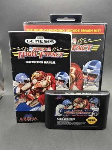 Super High Impact (Sega Genesis, 1992) COMPLETE!! Bone-Crunching Arcade Smash!!!