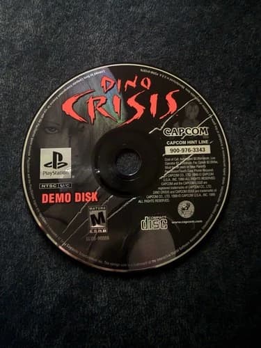 Dino Crisis Demo Disk Disc (Sony Playstation 1 PS1) [Disc Only] *Tested* Capcom