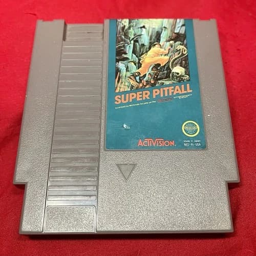 Super Pitfall - Nintendo NES Original Game - Authentic, Tested & Working - 1987