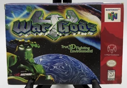 War Gods Nintendo 64, 1997 N64 Complete CIB Box Manual Inserts Tested
