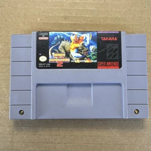King of the Monsters 2 Super Nintendo SNES Authentic Cartridge Tested Working