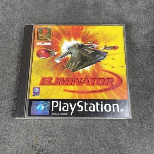 Sony PlayStation One PS1 Eliminator Black Label Manual Complete Used Tested