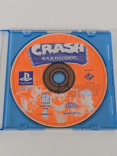 Crash Bandicoot - Black Label (Sony PlayStation 1, 1996) PS1 - Disc Only