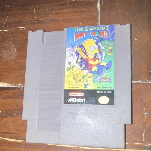 Acclaim The Simpsons Bart vs. the World Nintendo NES NTSC-U/C Game Cartridge