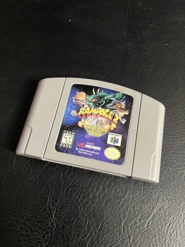 Rampage 2 Universal Tour Nintendo 64 N64 Game Cartridge Only USA Midway