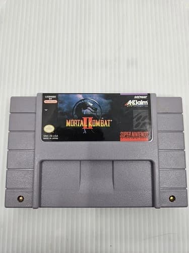 Mortal Kombat II 2 (Super Nintendo SNES 1993) Authentic Cartridge Only