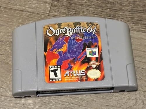 Ogre Battle 64 Person of Lordly Caliber Nintendo 64 N64 Cleaned Tested Authentic