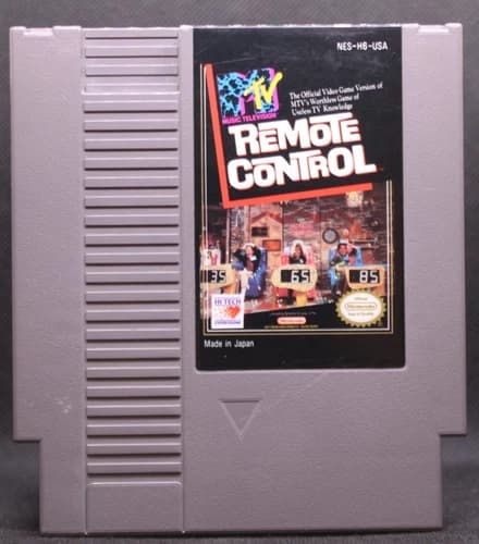 MTV Remote Control (Nintendo Entertainment System, 1990, NES) Game Cart Only