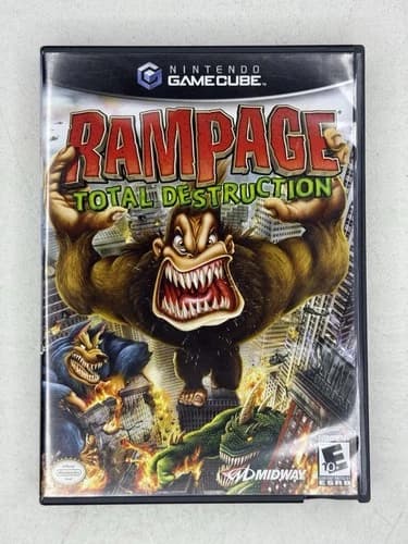 Rampage Total Destruction GameCube Nintendo Complete In Box w/ Manual CIB Tested