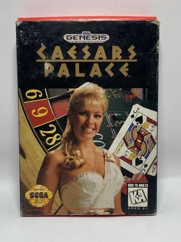 Caesars Palace (Sega Genesis, 1993) Complete in Box - CIB Tested
