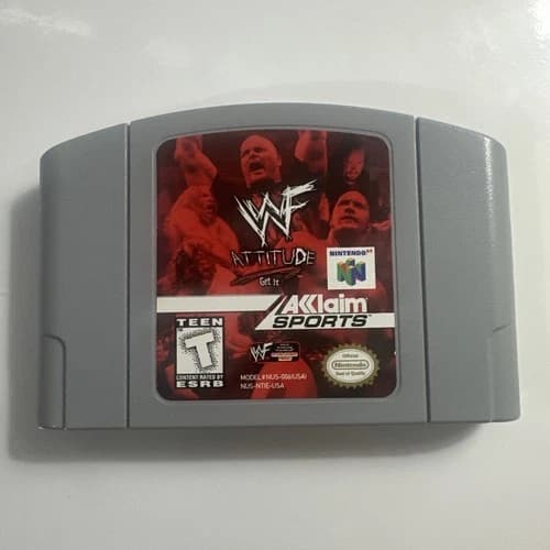 WWF Attitude (Nintendo 64, N64) Cart Only - Tested