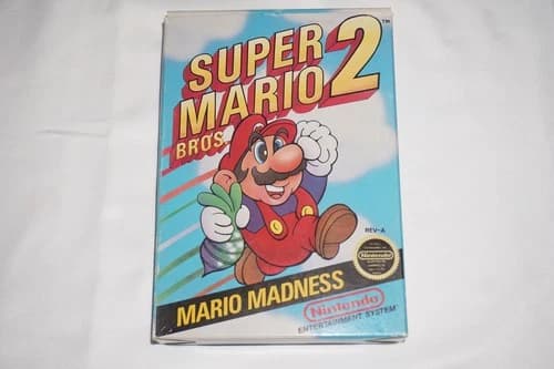 Super Mario Bros 2 (Nintendo NES) Complete in Box CIB