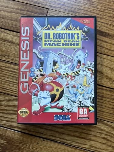 Dr. Robotnik's Mean Bean Machine (Sega Genesis, 1993) Tested/Works
