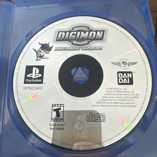 Digimon World PS1 (Playstation 1) Disc Only Tested Some Scuffs Shown
